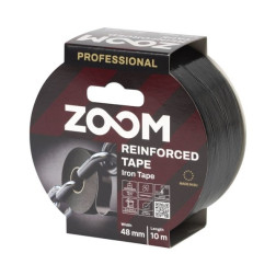 Profeasionali sustiprinta armuota juosta juoda 48mm x10m