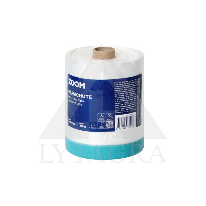 Polietileninė uždanga ZOOM su lipnia armuota juosta laukui, 1400 mm x 20 m