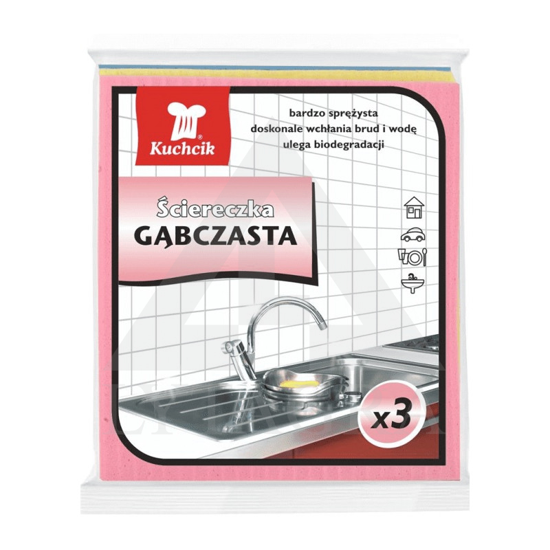 Drėmę sugeriančios šluostės KUCHCIK 3 vnt. 16x18 cm.