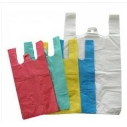 Pirkinių maišeliai su rankenomis 30x8x55 cm. 100 vnt.