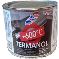 Karščiui atsparūs dažai RILAK TERMANOL (iki 600 C) aliuminio 450 ml.