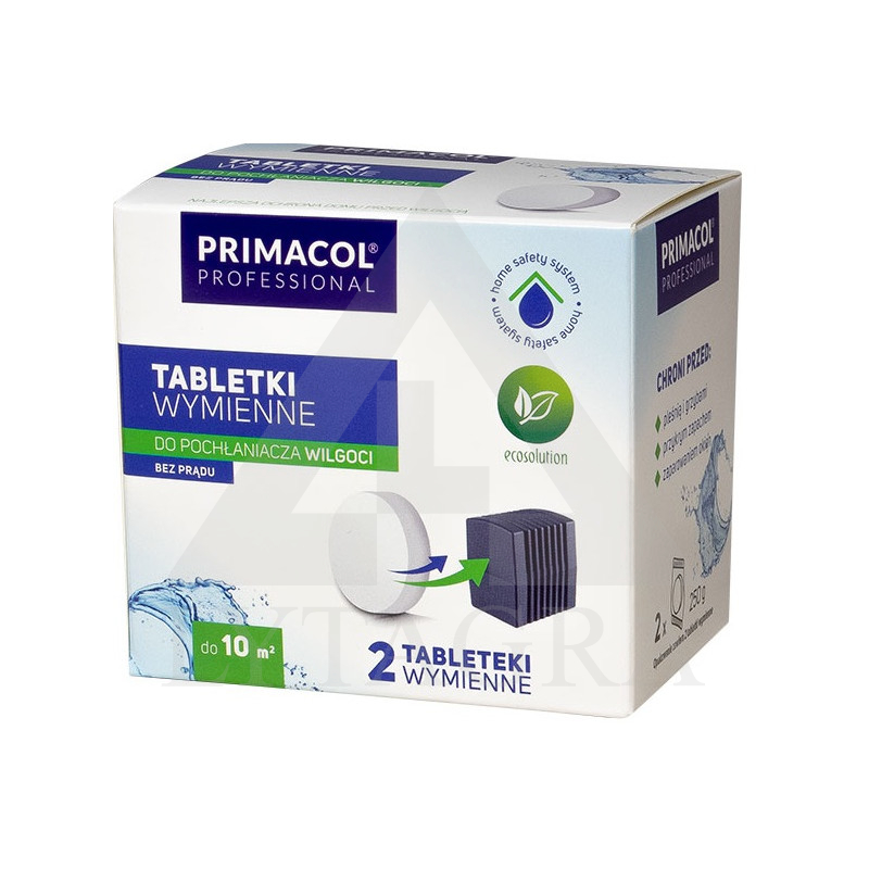 Drėgmės surinkiklio pakaitinės tabletės PRIMACOL PROFFESIONAL 2 vnt. 250 g.