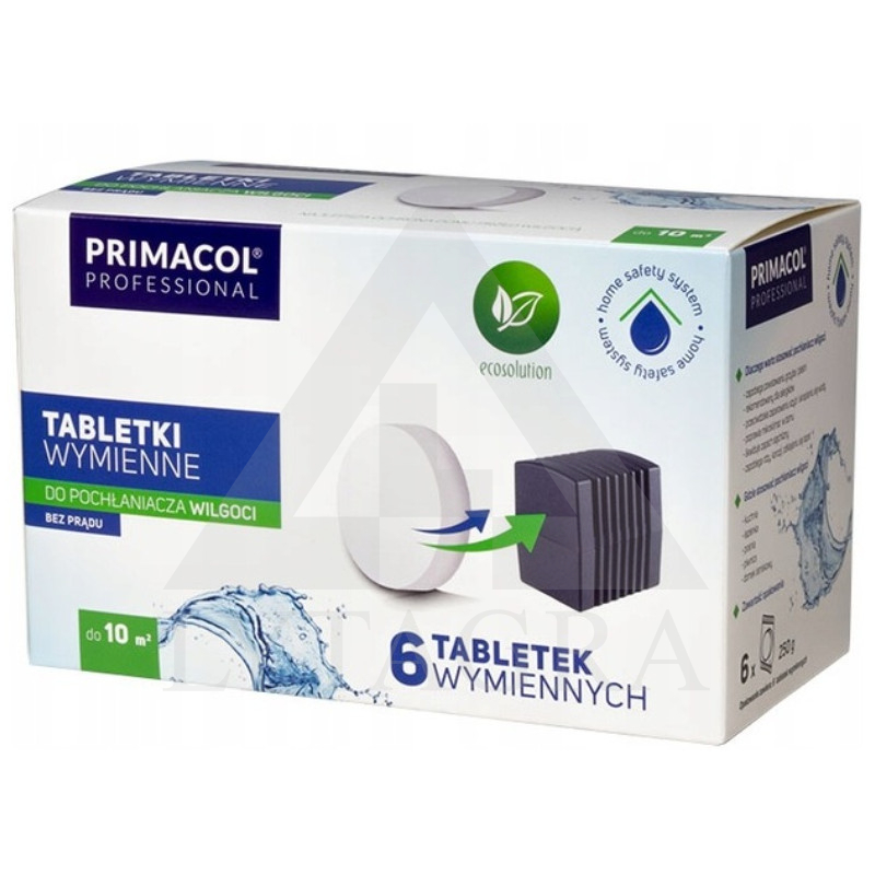Drėgmės sugėriklio pakeitimo tabletės PRIMACOL 6 vnt.