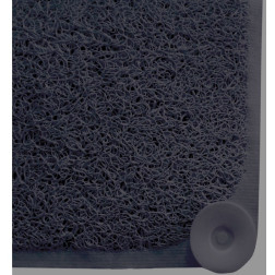 Neslystantis kilimėlis voniai DUSCHY CLOUDY juodas 44x75 cm.