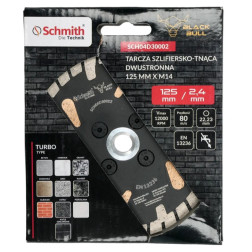 Deimantinis dvipusis šlifavimo ir pjovimo diskas 125xM14 Schmith SCH04D30002