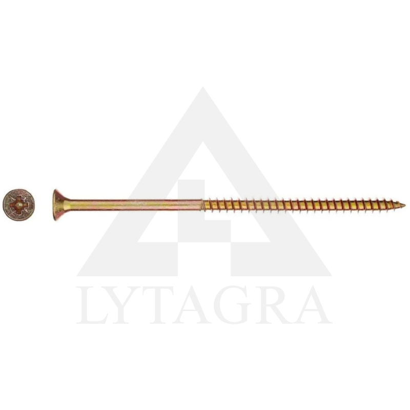 Medsraigtis su įleidžiama galvute RAWL PLUG UC 6x120 mm. 100 vnt.