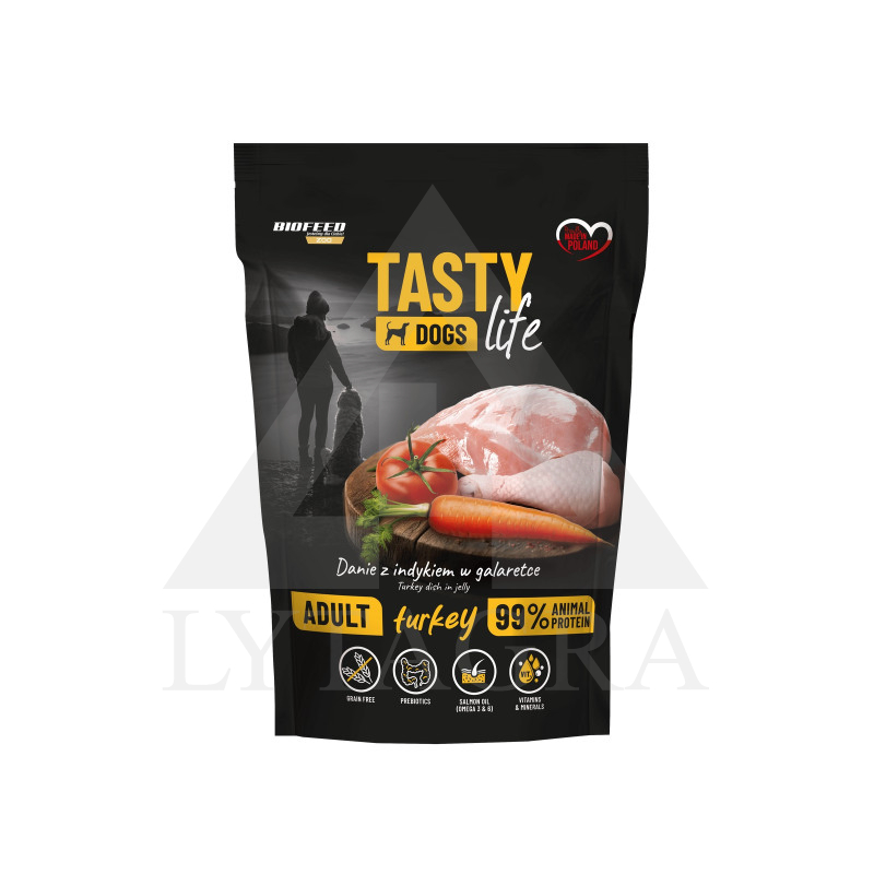 Konservai šunims Tasty Dog su kalakutiena 500 g