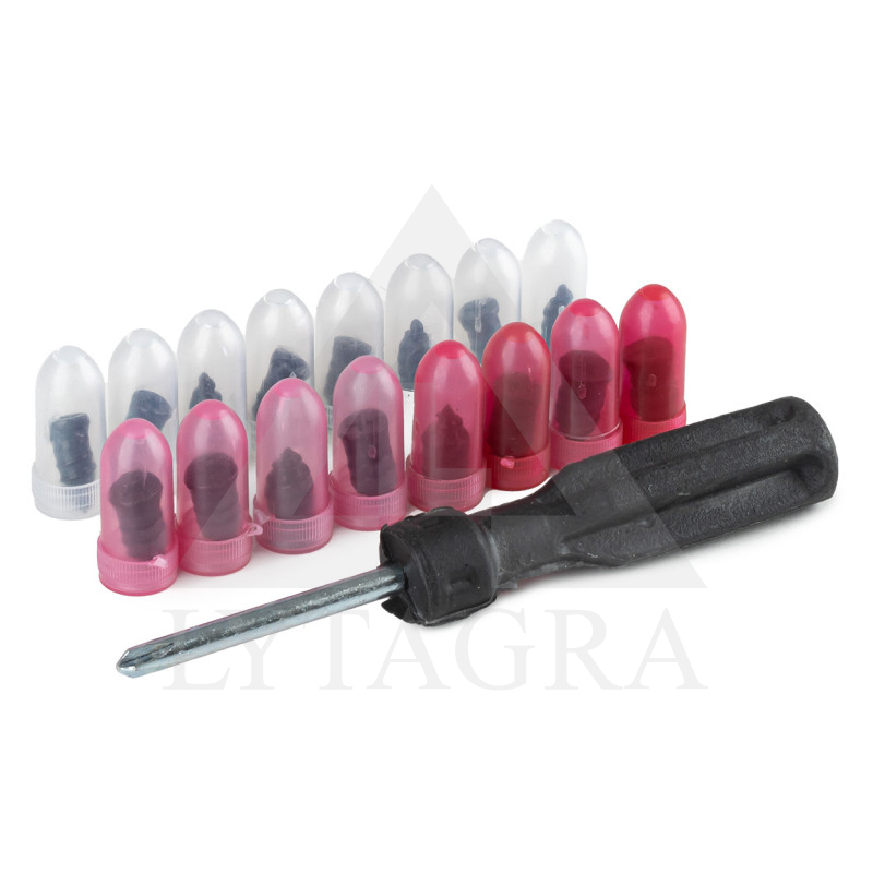 Vulkanizacijos kaiščiai su atsuktuvu 04694