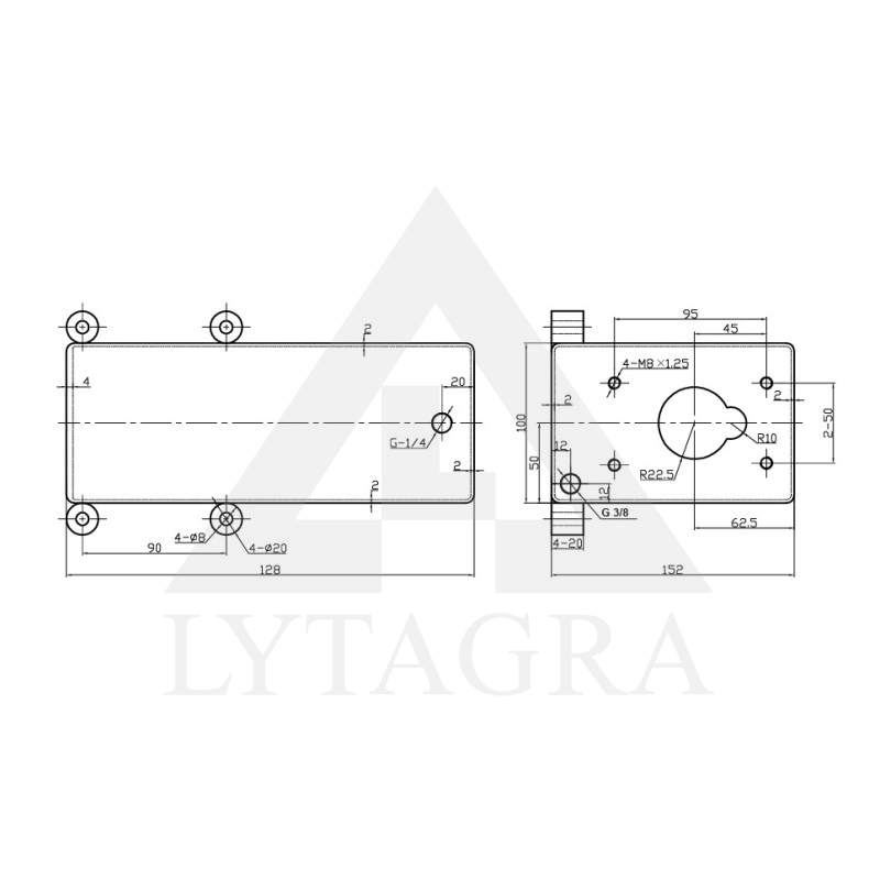 Hidraulinės alyvos bakelis 1 L SP-PRB