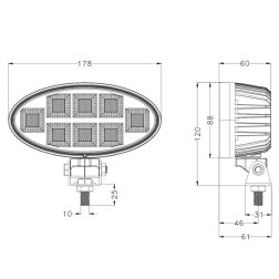 LED darbinis žibintas 160w 12800lm 65265
