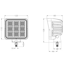 LED darbinis žibintas 144w 11520lm 65261