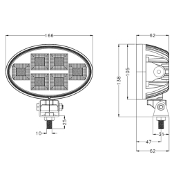 LED darbinis žibintas 150w 12000lm 65264