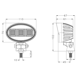 LED darbinis žibintas 60w 4620lm 65262