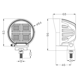 LED darbinis žibintas 68w 5120lm 65254