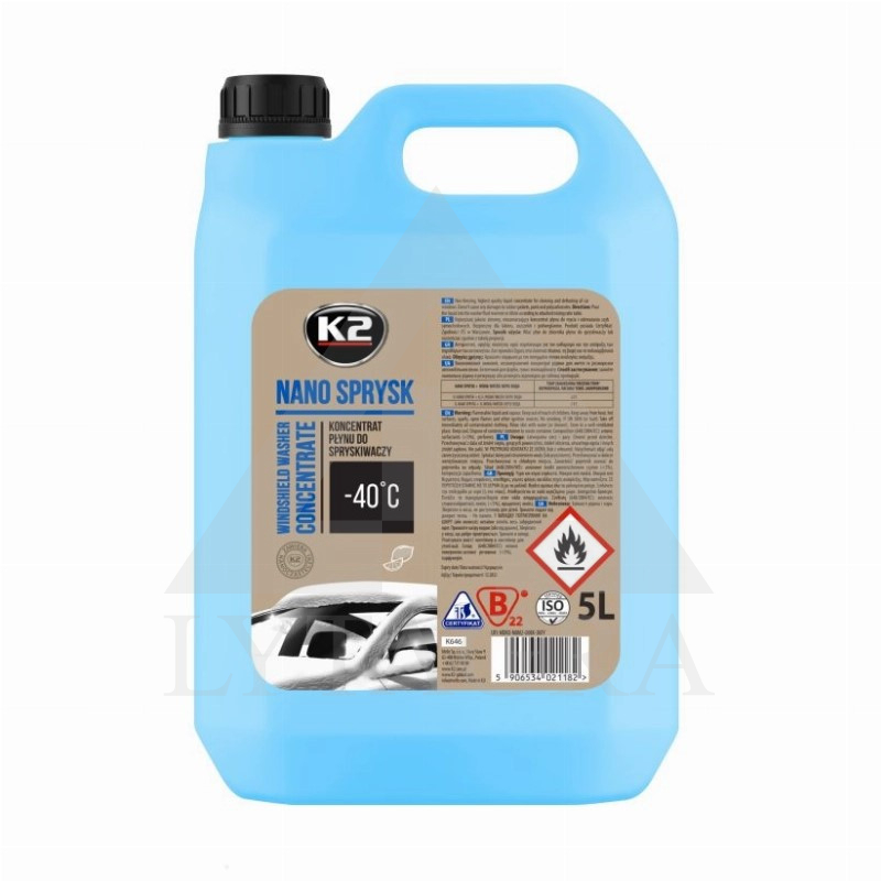 Langų plovimo skystis - 40°C 5l K2 claren