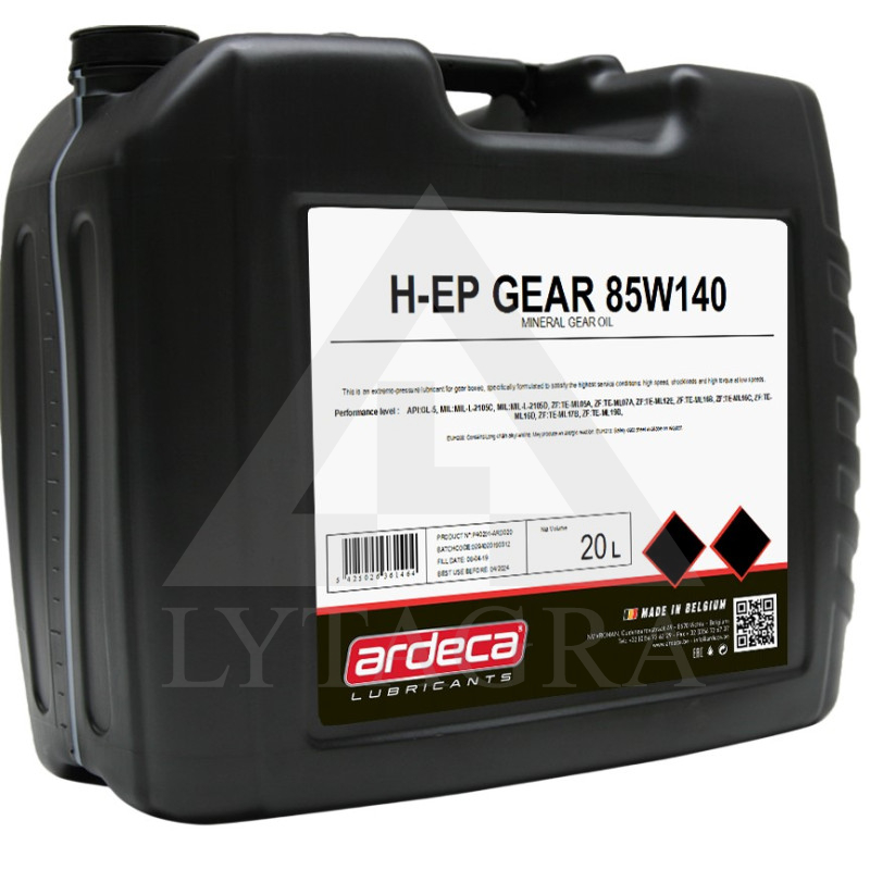 Alyva Ardeca H-EP gear 85w140 20l