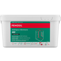 Juoda garus izoliuojanti mastika PENOSIL AIR&VAPOUR MEMBRANE 660 5 kg