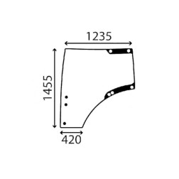 Durų stiklas JD 09 029