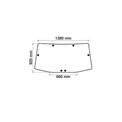Priekinis stiklas JD 09 005