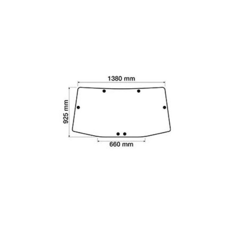 Priekinis stiklas JD 09 005