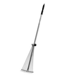 Vielinis lapų grėblys su metaline rankena Schmith SG-WG15 1200 mm 15 dantų