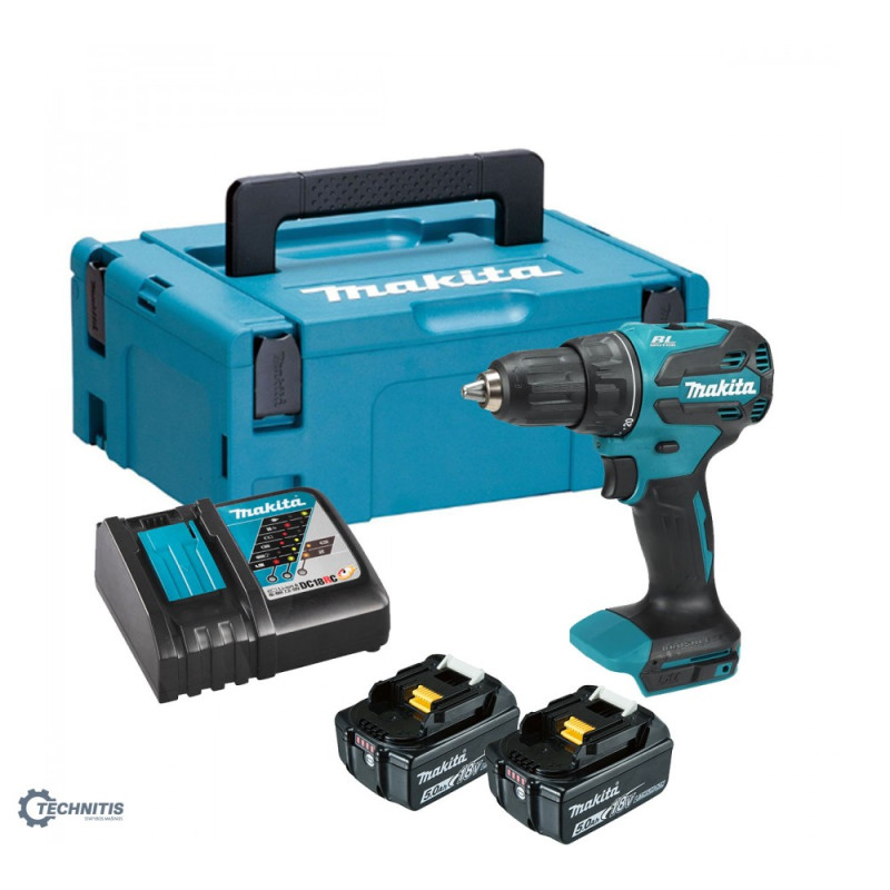 Akumuliatorinis gręžtuvas-suktuvas Makita DDF490RTJ, 18 V, LXT