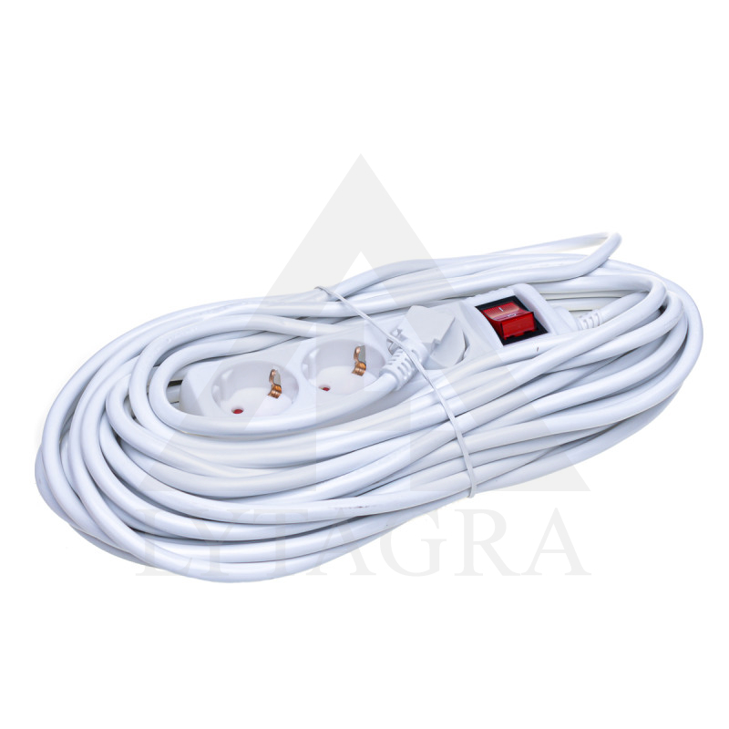G03MK Ilgiklis 15m (3 kišt. lizdai+ jungiklis) / R
