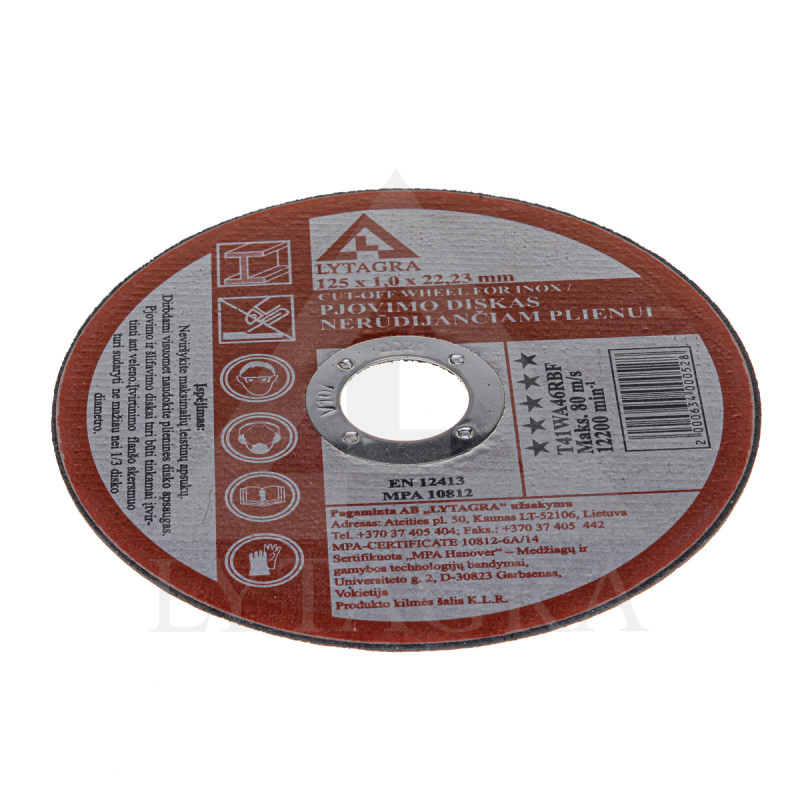 47212510 Metalp pjov.diskas 125x1.0x22.24 / Lytagr