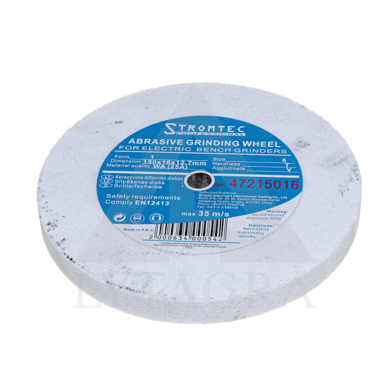 47215016 Metalo šlif.diskas 150x16x12.7 / WA(25A)