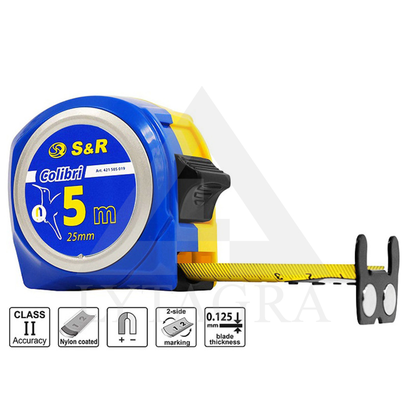 421505019 Ruletė 5mx25mm Colibri / S&R