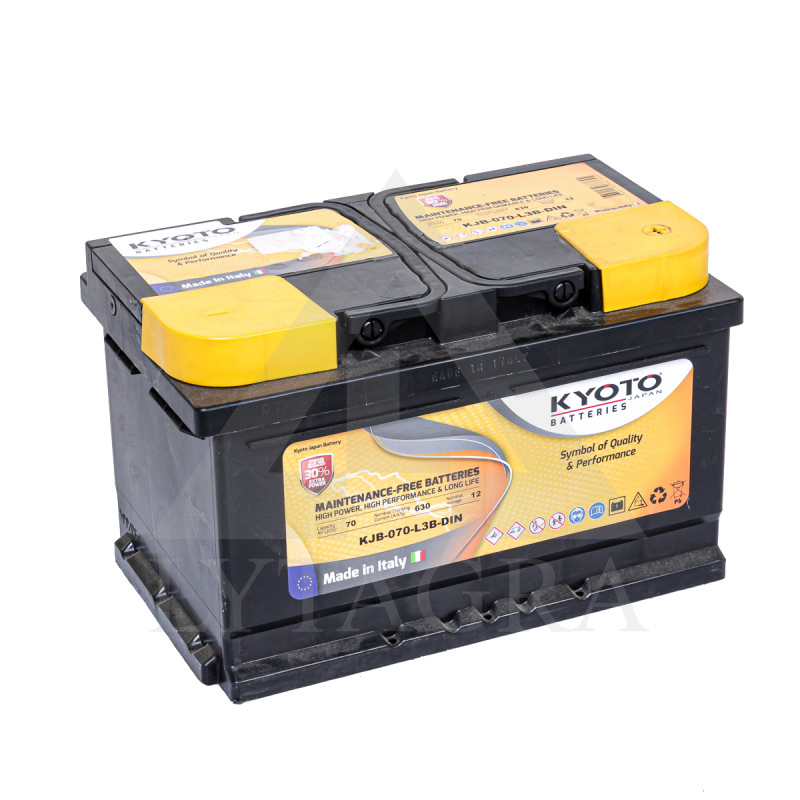 AKUMULIATORIUS 12V / 70Ah / 630A / +R / KYOTO