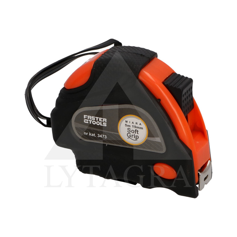 3473 Ruletė 5m x 19mm / Soft Grip / FASTER TOOLS