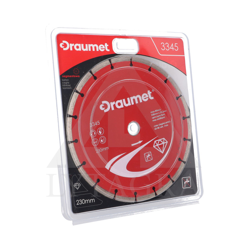 3345 Deimantinis diskas segment. 230mm / DRAUMET