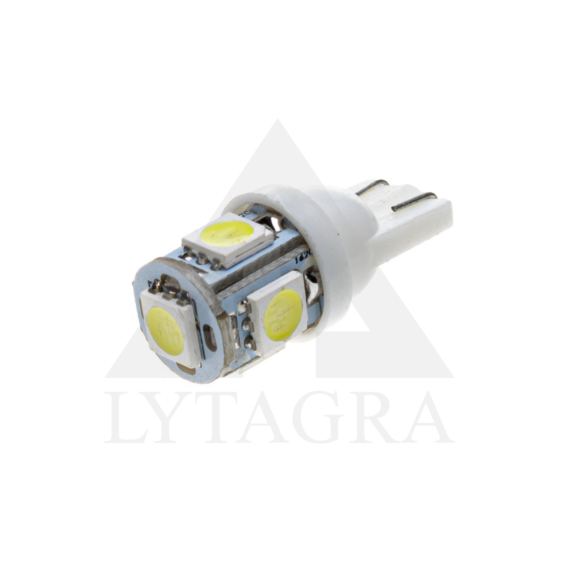 LEMPUTĖ LED T10 12V 5 DIOD.(T10WA-5S50-12V) 210103