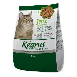 Kėgrus ekonomiškas ėdalas katėms