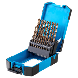 Metalo grąžtų komplektas Schmith SQWCO-01, DIN338 HSS-Co 19vnt.