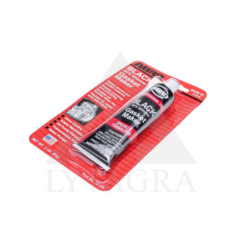 ABRO RAUDONAS 85g.SILIK.SANDAR (IKI 343C)