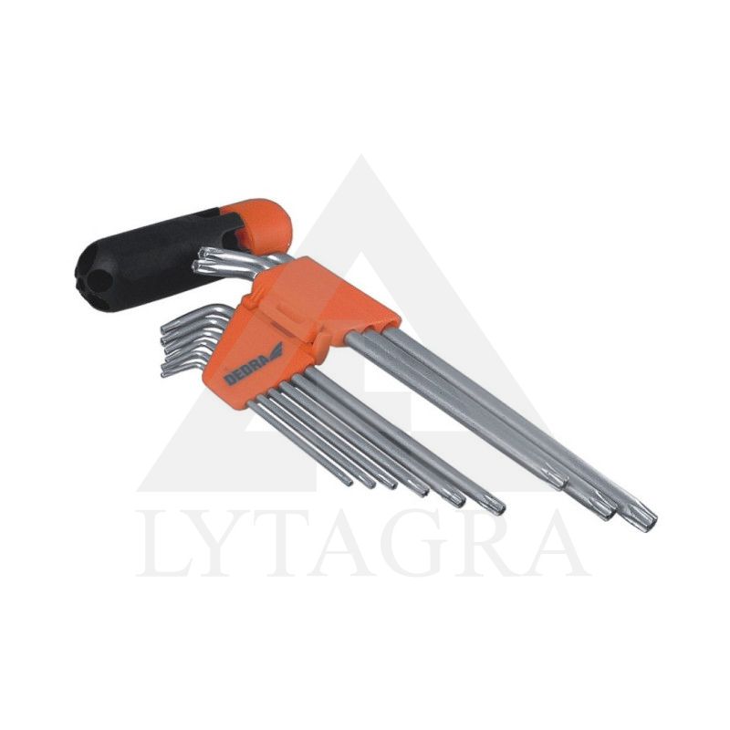 Raktai Torx Dedra 0654 9vnt. T10-T50 ilgi