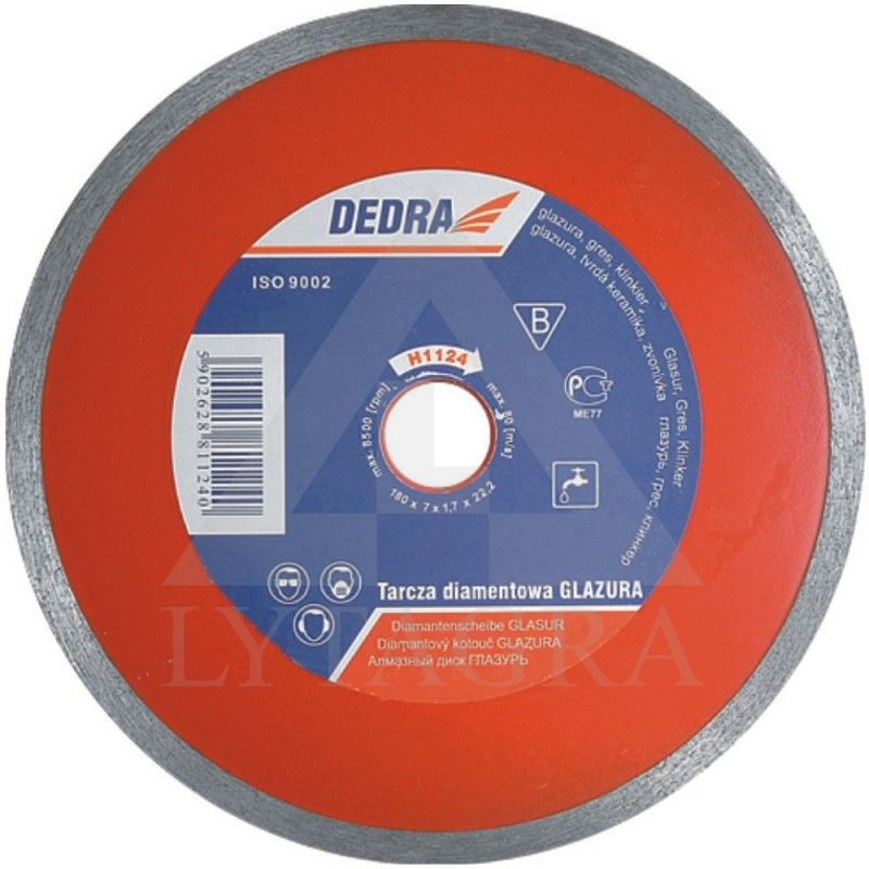 Diskas deimantinis šlapiam pjovimui Dedra H1123E 200x25.4x1