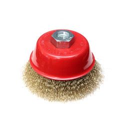 Vielos šepetys-taurele Dedra f36-100 žalvariuotas, 100 mm, sriegis M14