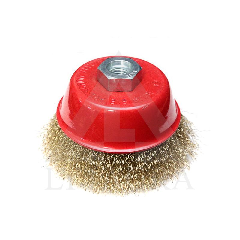 Vielos šepetys-taurele Dedra f36-100 žalvariuotas, 100 mm, sriegis M14