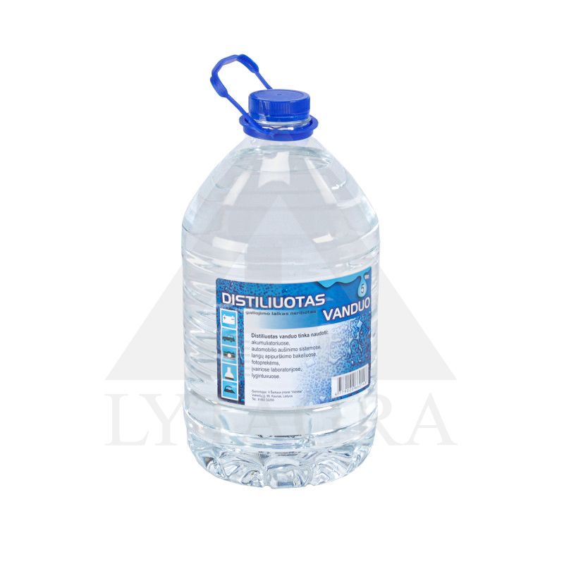 DISTILIUOTAS VANDUO 5L (APVALUS)