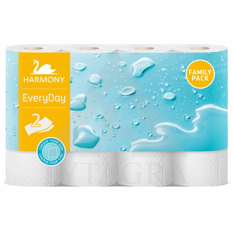 POPIERINIAI RANKŠLUOSČIAI HARMONY 4 VNT , 2 SL.