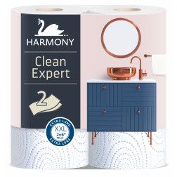 Popieriniai rankšluosčiai HARMONY CLEAN EXPERT 2 vnt. 160 lapelių