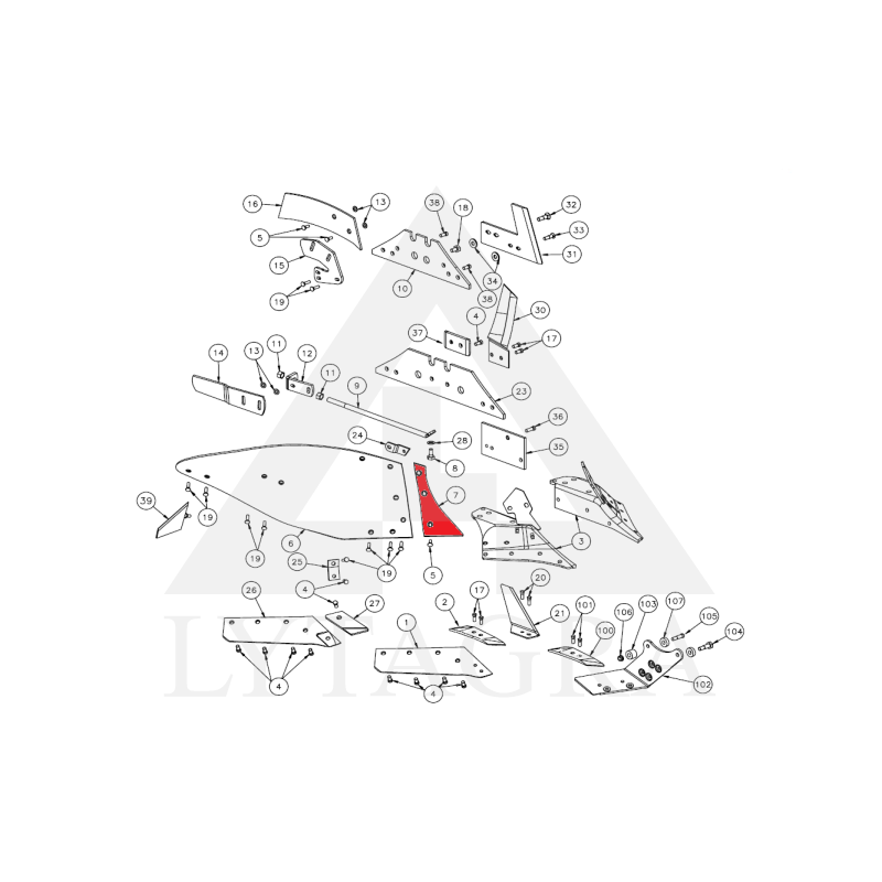073256 Keičiama dalis Kverneland