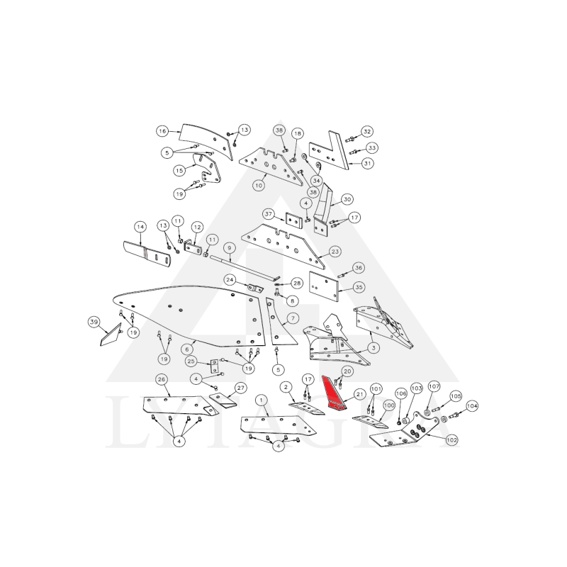 073092 Vagos atpjovimo peilis Kverneland