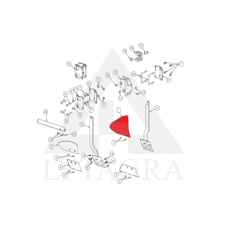 076812 Priešplūgio verstuvė Kverneland