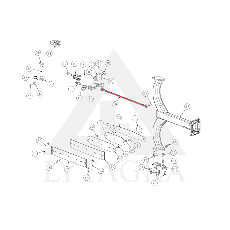 KK067070 Gredilo traukė Kverneland