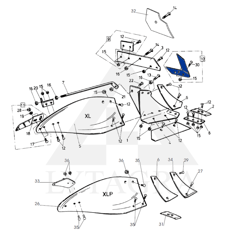 94622 Vagos atpjovimo peilis Overum