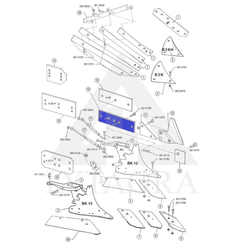 3411504 Lauko lenta Lemken